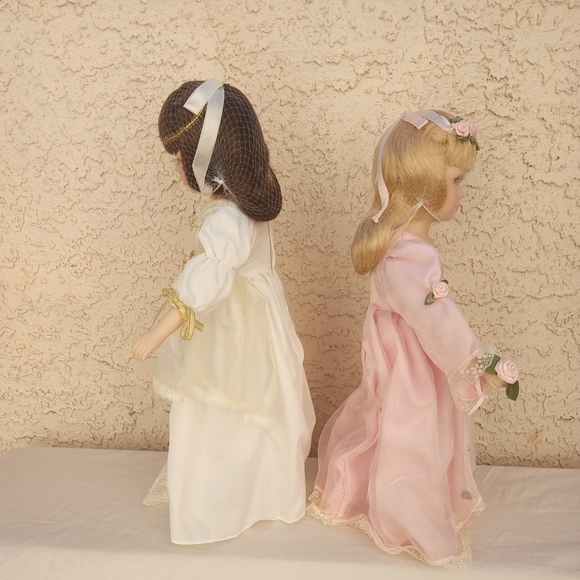 Porcelain Angel Doll The Heritage Collection PINK OR WHITE **CHOICE* - Picture 8 of 16